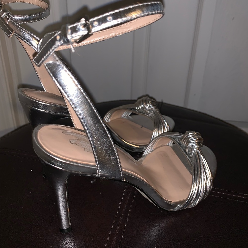 Aldo Silver Knot Heels